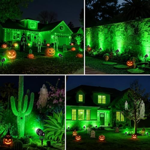 Green Spotlights Outdoor, 14 LED Landscape Lighting with US Plug for Tree - Image 7