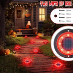 Flacchi Solar Lights Outdoor Waterproof，Red 12 Pack 2-in-1 Ground Lights - Image 4