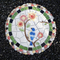 Kunovo Outdoor Garden Stepping Stone, Round Dimensional Pattern Walkway Step Stones Φ 13"", Multicolored Decorative Stone for Pathways/Lawns/Pond Areas (Style : Bird, Size : 2PCS), 58741 by Kunovo