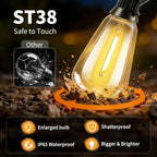 Solar Lights Outdoor, 40FT ST38 LED IP65 Waterproof Patio Lights - Image 5
