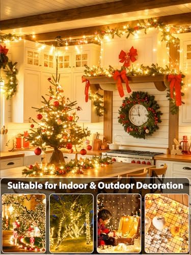 264 FT 800 LED Super Long Christmas Lights String Indoor Outdoor Warm White - Image 5