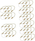 Healeved 30pcs Stainless Steel and Burlap Rope Handles for Solar Jars Vintage Style Wire Hangers for Canning and Storage by Healeved