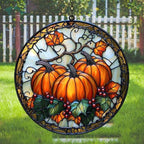 Pumpkin Garden Acrylic Suncatcher by AVAGAN