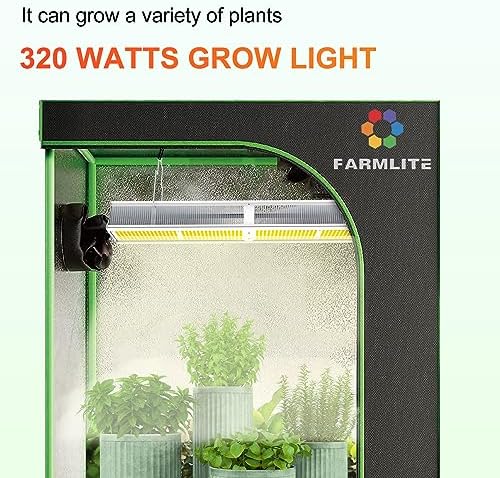 FARMLITE Grow Light Grow Lights for Indoor Plants Full Spectrum Growing Light Plant Hanging Growing Lamps with Daisy Chain Dimmable Board 4x4ft Coverage (320Watts) - Image 6