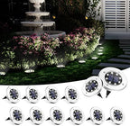 SOLPEX Solar Ground Lights Outdoor, Garden Lights 12 Pack Cool White by Solpex