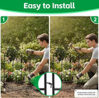 ARIFARO 5 Pack Metal Decorative Garden Fence, 32" H x 22" W, No‑Dig Panels - Image 5