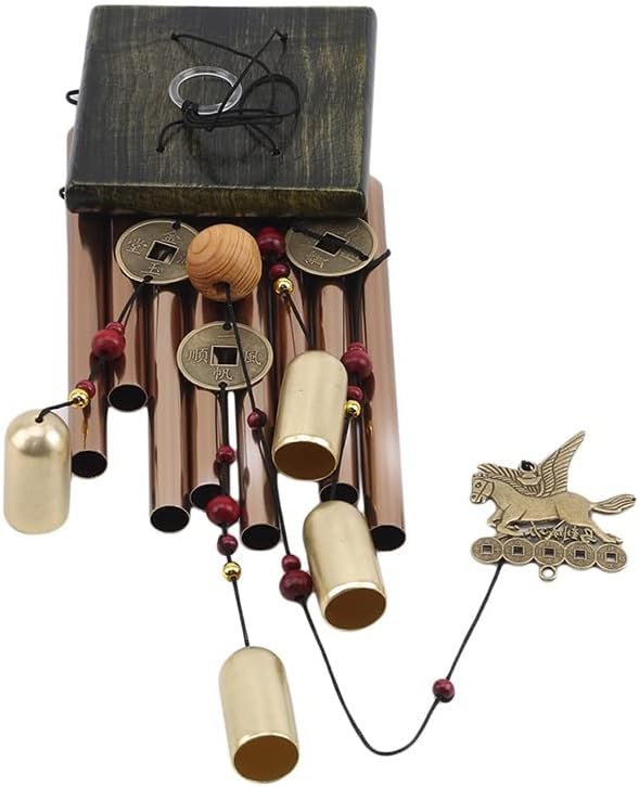 Opper Money Wind Chime Pendant Balcony Outdoor Yard Garden Home Decoration Metal Pipe Wind Chime Large Wind Chimes Bells Tubes (Color : E, Size : One Size) (B One Size) - Image 3