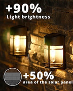 Solar Fence Lights, Upgrade Solar Deck Lights, Waterproof Solar Outdoor Lights for Wall Yard Post,Steps, Easy-to-Install - Image 6