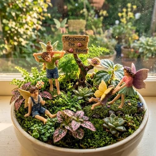 PRETMANNS Fairies for Fairy Garden - 4 Piece Outdoor Figurine Set - Image 6