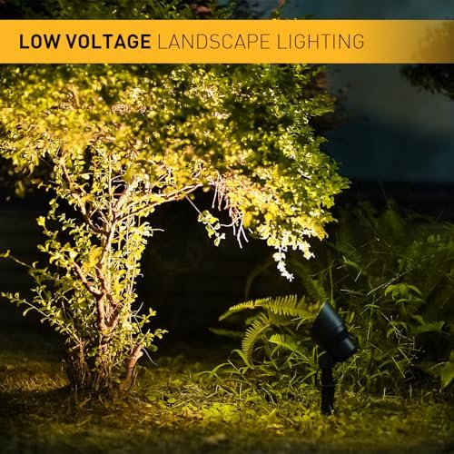 Malibu 20W Landscape Lighting Outdoor Landscape Spotlights Low Voltage 12V AC Warm White Lighting 145Lumen Waterproof for Driveway Yard Lawn Patio Walls Trees 8Pack 8301-9604 - Image 5
