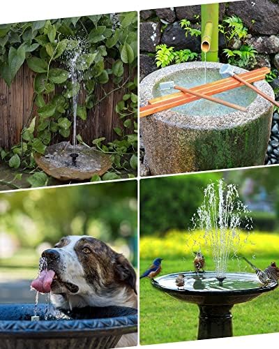Biling Solar Water Fountain for Bird Bath and Extension Cable, 3.5W Solar Water Pump Outdoor for BirdBath, Garden Small Ponds - Image 7