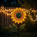 Sunflower Solar Wind Spinner, 52" Metal Wind Spinner with Kinetic Wind Sculpture Windmills for Outdoor Lawn & Garden Patio Decoration - Image 6
