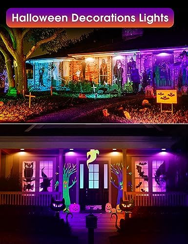 Fulighture Orange and Purple Flood Light Bulbs Outdoor 4 Pack,PAR38 Bulbs - Image 5