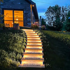 JOFIOS Solar Step Lights for Outside,16pack Solar Stair Lights Outdoor Waterproof IP67,Outdoor Deck Step Lights,Solar Outdoor Lights for Staircase,Patio,Front Step(Warm Brown)… - Image 6