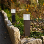 GOODSMANN 12V AC Low Voltage LED Bollard Path Lights Bronze Finish 8PK - Image 5