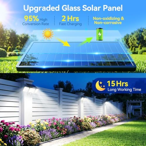 Solar Flood Lights, 3500LM Motion Sensor Outdoor Lights with Remote - Image 4