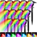 Peasur Solar Spot Lights Outdoor Color Changing, Halloween RGB Spotlights by Peasur