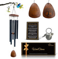 Memorial Wind Chimes for Outside — Sympathy Gift for Loss of Loved One, 36" Aluminum Pipe & Solid Pine Wood Windchimes, Deep-Toned, Includes Keepsake Letter & Keychain — Porch Decor by Unknown