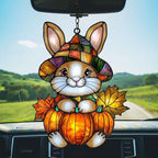 Cute Little Bunny Autumn Acrylic Suncatcher - Image 5