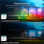 USTELLAR Smart WiFi LED Flood Lights Outdoor, RGB Color Changing Stage Landscape Lighting with APP Group Control, Timing, Alexa, Outdoor Uplights IP66 Spotlights for Christmas Halloween Party - Image 4