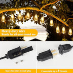 Brightever 180FT Outdoor String Lights 94 Bulbs, Waterproof Patio Lights - Image 6
