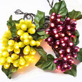 Decorative String Lights, Grape Vine with Leaves, 100 LED Warm White Lights by LIDORE