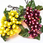 Decorative String Lights, Grape Vine with Leaves, 100 LED Warm White Lights by LIDORE