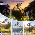 HELESIN Solar Watering Can Lights Outdoor,Fairy Stake with 2 Cans - Image 4