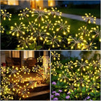 Solar Garden Lights Outdoor, 4 Pack 2-Layer Swaying Fairy Firework Lights - Image 5