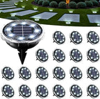 SOLPEX Solar Ground Lights Outdoor, Pathway Lights 20 Pack Cool White by Solpex