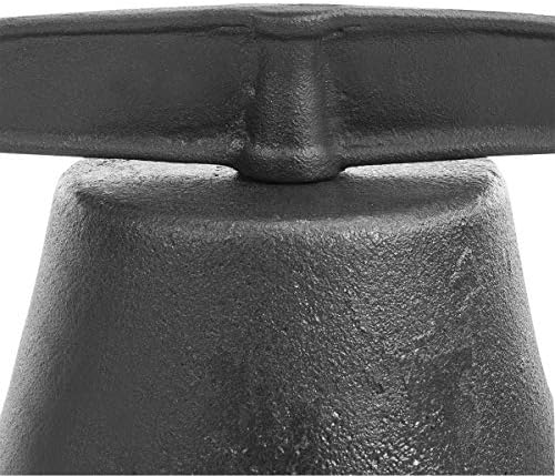 Stark USA XtremepowerUS Outdoor Large Dinner Bell Cast Iron Farmhouse School Church Vintage Antique Style Dinner Liberty Bell Farm Bell, Black - Image 3
