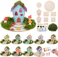 Kathfly 10 Sets Wooden Fairy House DIY Kit, Christmas Craft, Fairy House by Kathfly
