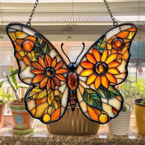Sunflower of Hope Monarch Acrylic Suncatcher - Image 4