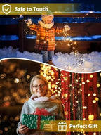 Solar String Lights Outdoor 2 Pack 400 LED 132FT Christmas Light Warm White - Image 7