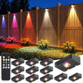 VOLISUN Solar Fence Lights with Remote Control, 12 Pack Vinyl Solar Lights by VOLISUN