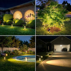 Solar Spot Lights Outdoor Waterproof Spotlights, Warm White 4 Pack - Image 6