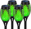 Solar Torch Lights for Garden Decor, 4 Pack 12 LED Solar Lights for Outside & 20.5'' Waterproof Solar Lights, Flame Torch Solar Lights Outdoor for Patio Path Yard Decorations by UniPNR