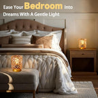 Battery Operated Lamp with Timer, Small Cordless Table Lamp, 2-Pack Yellow - Image 3
