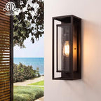mirrea 18" Modern Outdoor Porch Wall Light, Oil Rubbed Bronze, 2 Pack - Image 6