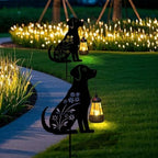 Afirst Solar Garden Stake, Dog Silhouette Light & Lantern for Outdoor Decor - Image 3