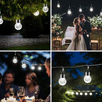 Solar Lights Outdoor Hanging Decorative Globe 24 Pack, Waterproof Solar Lantern with Handle and Clip, Solar Powered Glass Ball Lights for Garden Yard Fence Tree Umbrella Holiday Décor, Cold White - Image 7