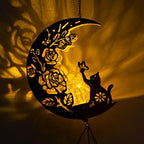 Cat Solar Wind Chimes for Outside Gifts for Women, Garden Decor - Image 2