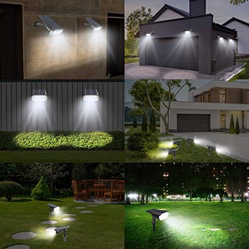 1000 Lumens Solar Spot Lights Outdoor Waterproof Landscape Spotlights - Image 6