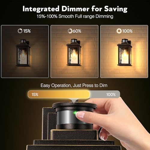 VIANIS Motion Sensor Outside Light for House, Aluminum Porch Lights Outdoor - Image 5