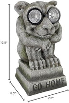 Design Toscano HF330916 Go Home! Castle Imp Gargoyle Solar Garden Statue,Greystone - Image 5