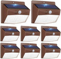 Peasur 8 Pack Solar Motion Sensor Lights Outdoor Waterproof with 3 Modes by Peasur