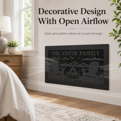 Custom Metal Air Return Vent Cover Decorative,Custom Name Size Color - Image 2