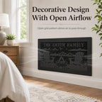 Custom Metal Air Return Vent Cover Decorative,Custom Name Size Color - Image 2