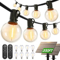 addlon 200FT(2 Pack*100FT) Solar String Lights Outdoor Waterproof Remote by addlon