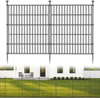 No Dig Garden Fence Outdoor for Yard, 32in (H) x 11.8ft(L) by SecureSpacesCleanerPlaces